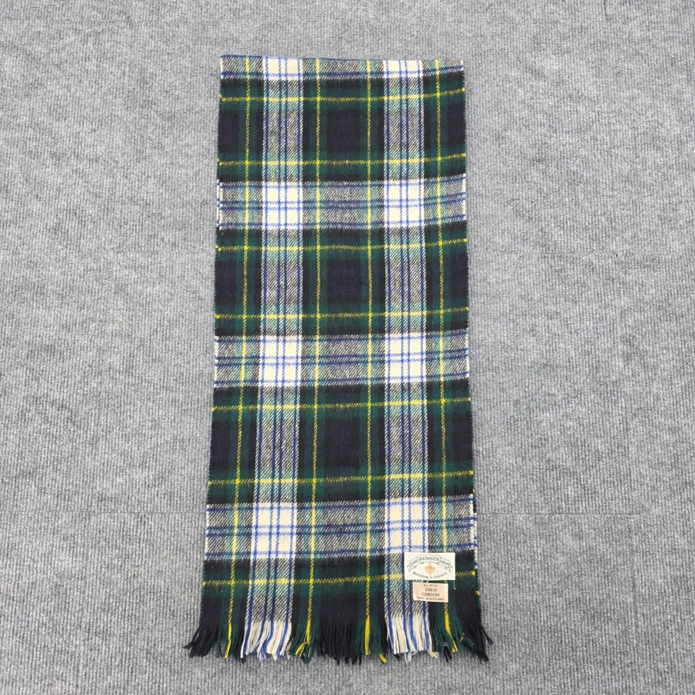 The Remsen Shop Abraham & Straus Wool Scarf Dress Gordon Tartan Made in Scotland